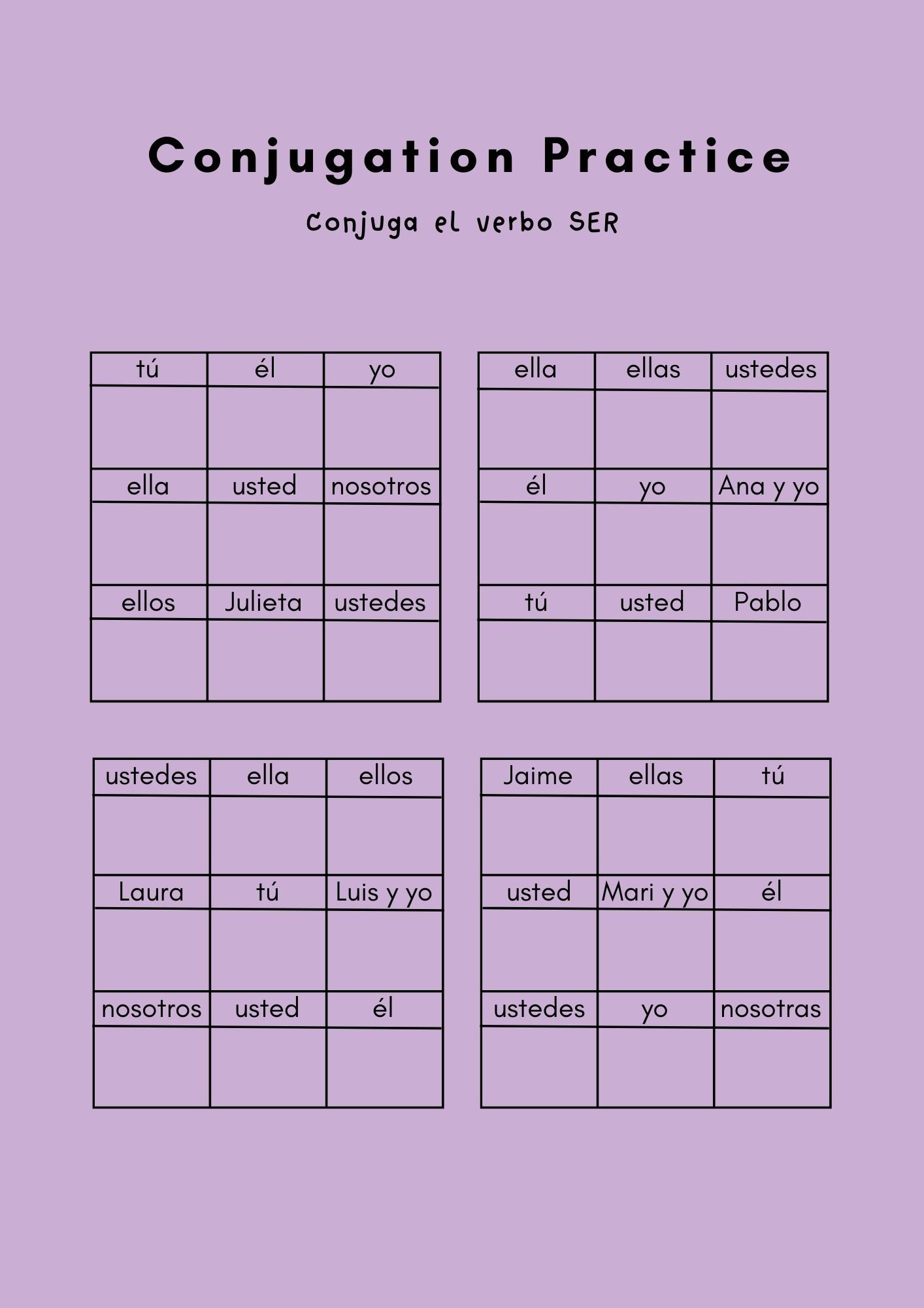conjugate verbs in spanish