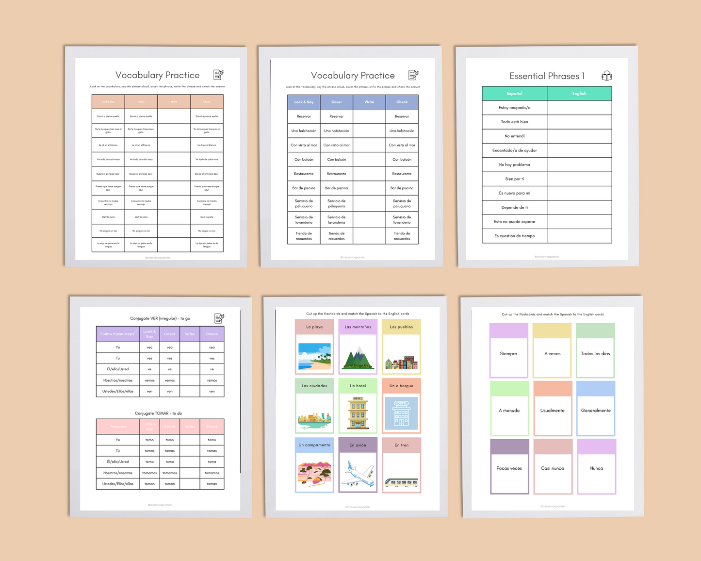 Spanish Learning Resources E-Book 3 for Latin America (MEXICAN Spanish)