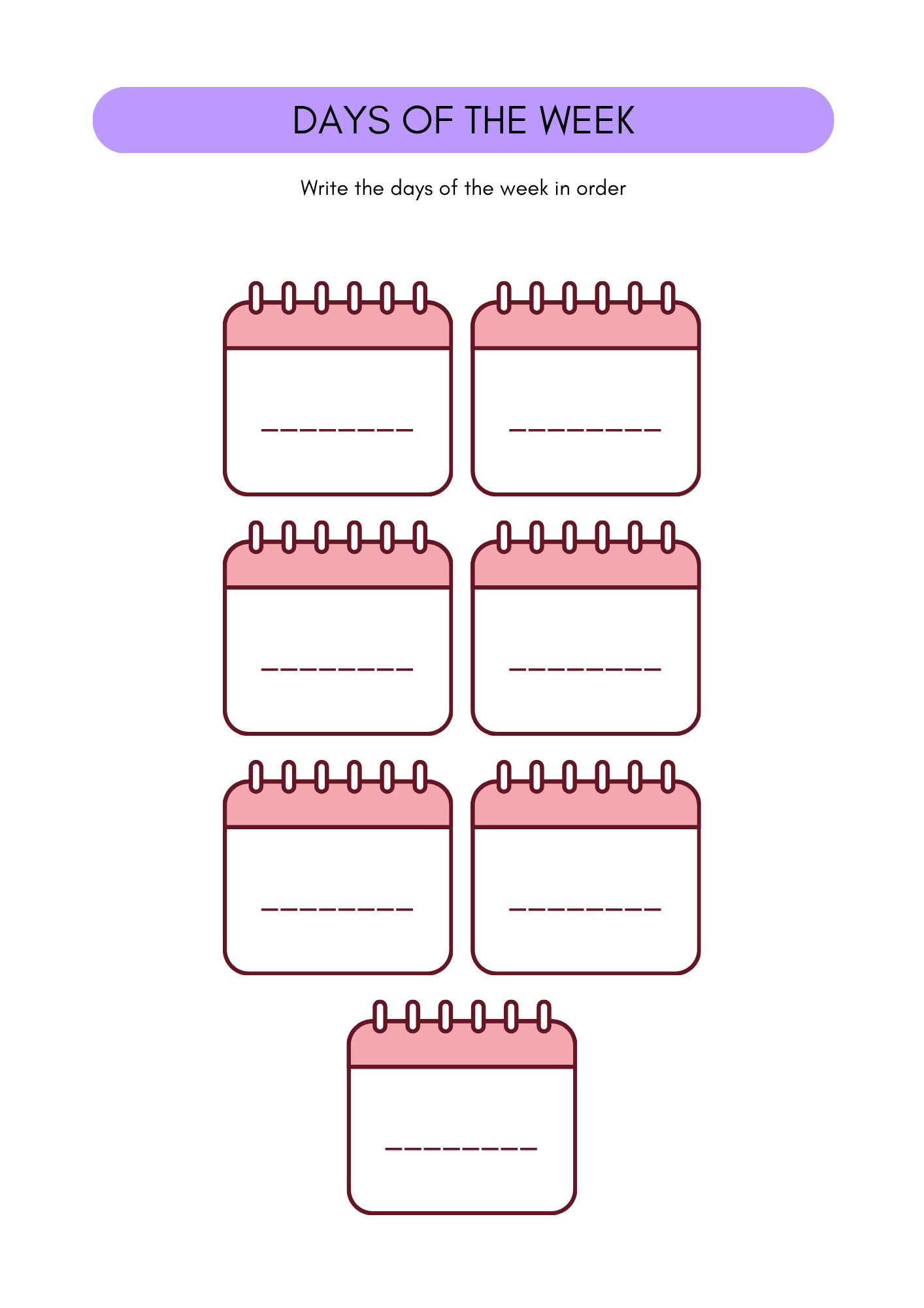 Days & Months in Spanish | Spanish worksheets (8+)(SM)