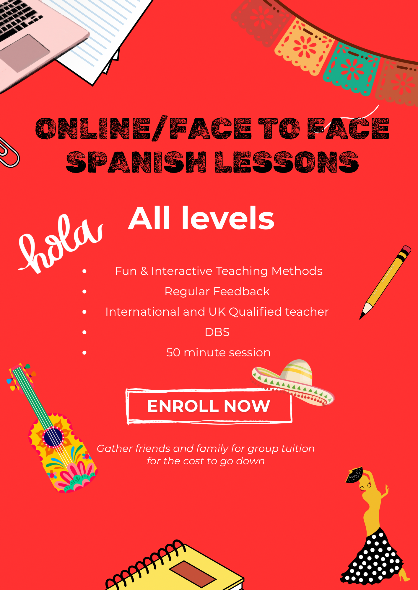 Online spanish lessons & tuition 