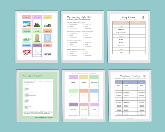 Spanish Learning Resources E-Book 3 Spanish from Spain