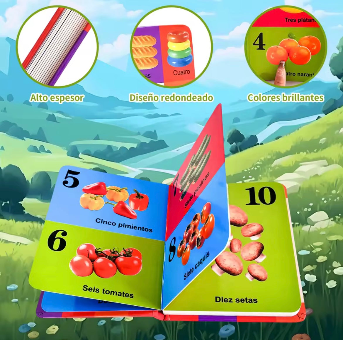 Spanish numbers book and abc flashcards (2+)