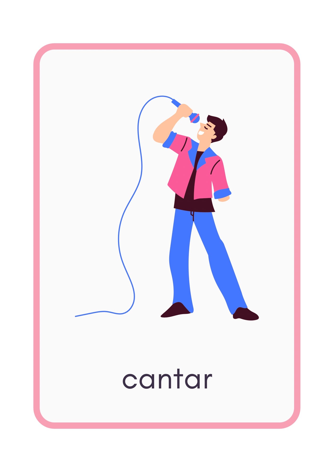 Animals, places, clothes, family, hobbies, professions,weather, etc A4 flashcards in Spanish (5+)A