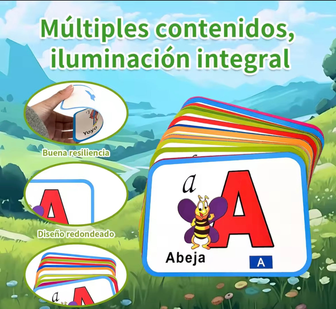 Spanish numbers book and abc flashcards (2+)